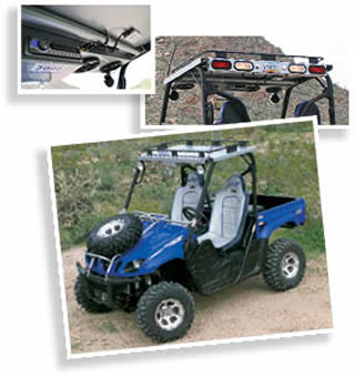 UTV Concepts Rear Light bar and Stereo Rack System